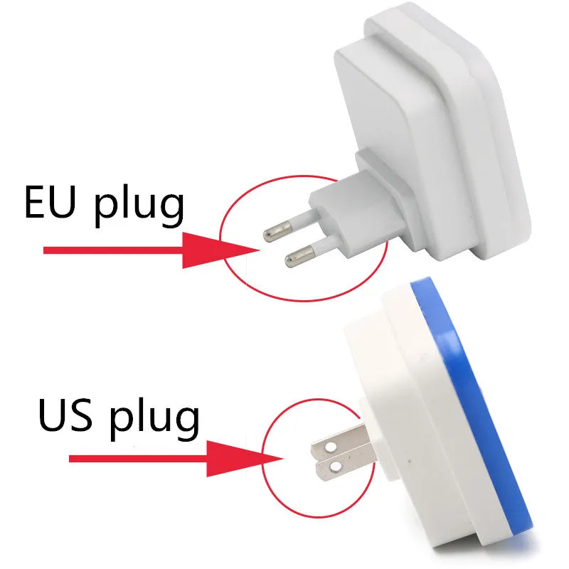 Mini Wireless Sensor LED Night Light – EU/US Plug, Square Design, Ideal for Baby, Children, Living Room, Bedroom, and Corridor