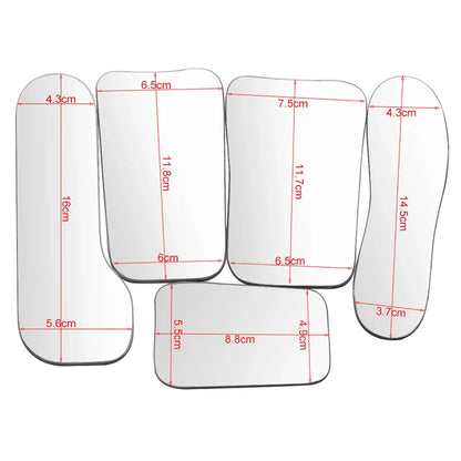 5pcs Dentistry Orthodontic Double-Sided Mirrors – Glass Intra Oral Reflector Photography Tools