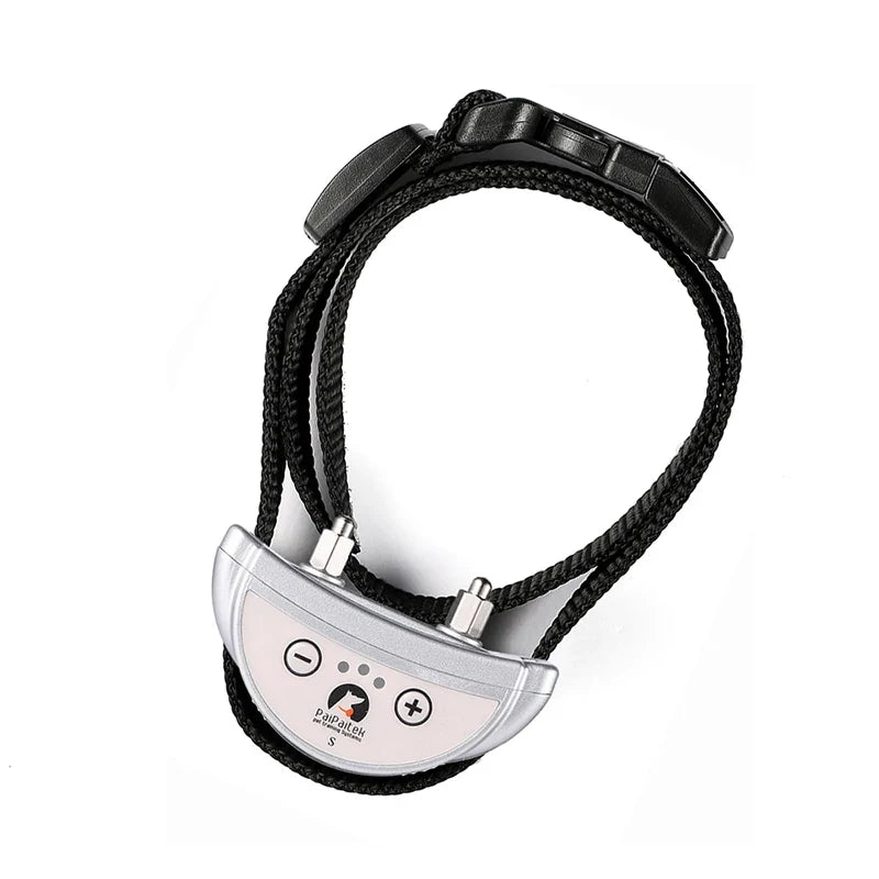Anti-Bark Dog Collar - Adjustable 8-27 Inch Shock Training Collar for Small & Medium Dogs with Bark Control Device