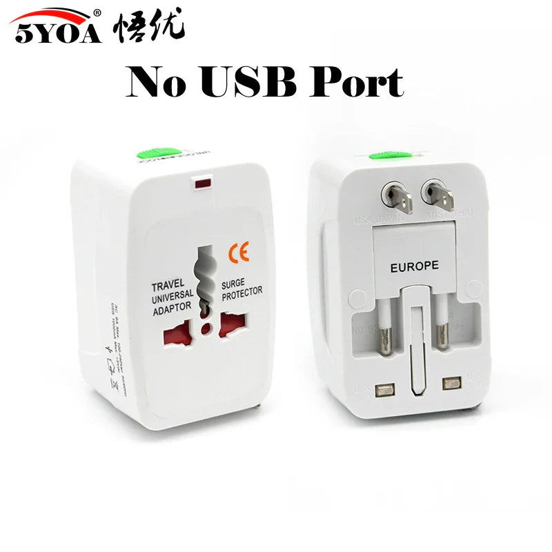 Universal Electric Plug Power Socket Adapter – International Travel Charger Converter for EU, UK, US, AU