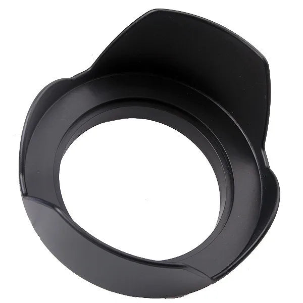 Universal Screw-In Tulip Lens Hood — Fits 49mm to 82mm Camera Filters (49/52/55/58/62/67/72/77/82mm)