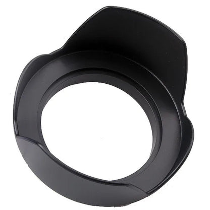 Universal Screw-In Tulip Lens Hood — Fits 49mm to 82mm Camera Filters (49/52/55/58/62/67/72/77/82mm)