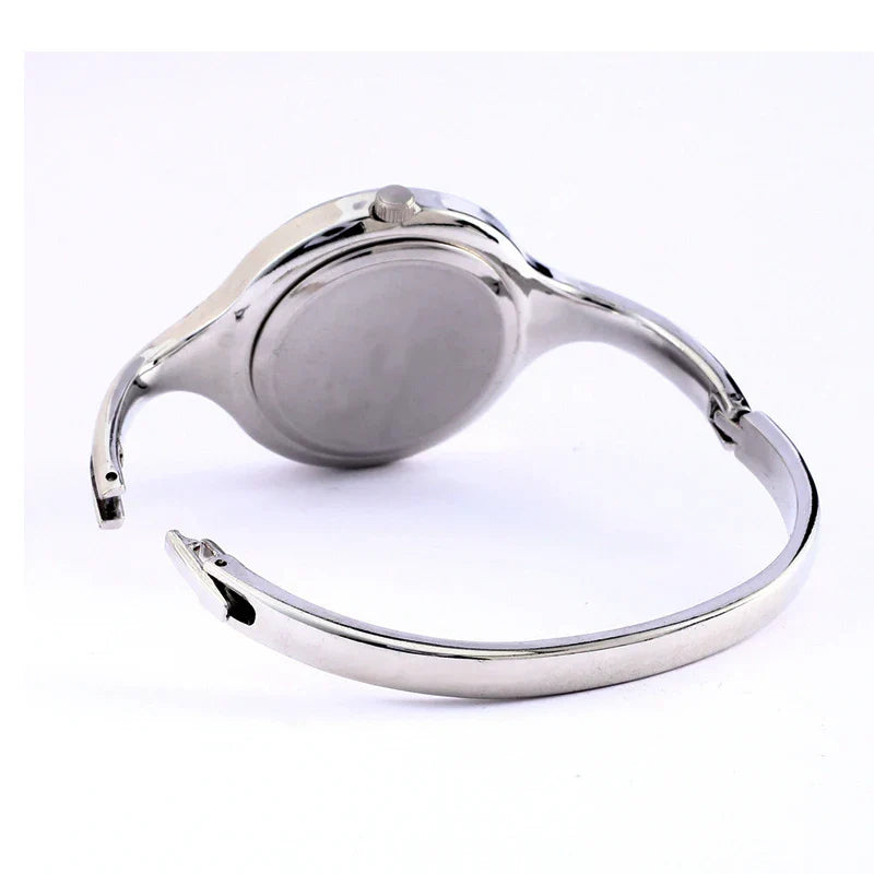 Women's Luxury Steel Bangle Watch – Quartz Dress Wristwatch for Ladies | Elegant Brand Timepiece