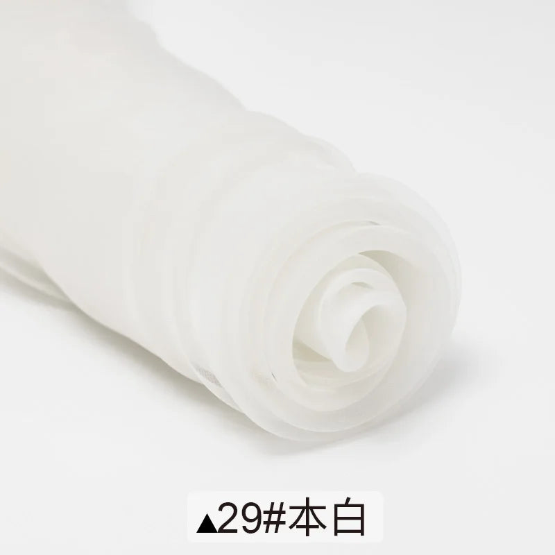 Sheer Organza Fabric Roll - Wedding Party Decoration Material for Romantic Events & Birthday Decor