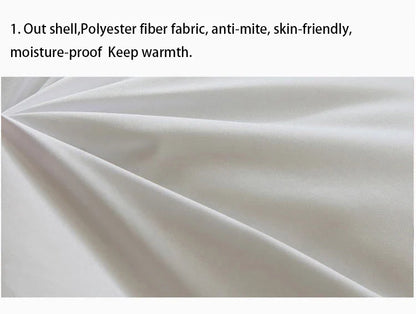 VESCOVO Thick Goose Down Fiber Mattress Topper – Single, Twin & Queen Size Bed Mattress Pad
