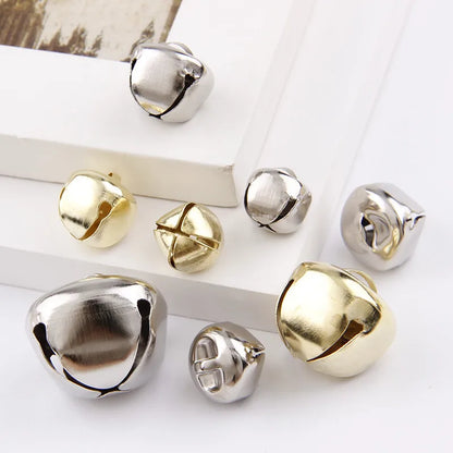 Gold/White K Iron Water Plated Christmas Cross Bells Pendant - Handmade Party DIY Crafts Accessories in Various Sizes (12/13/15/20/25/30mm)