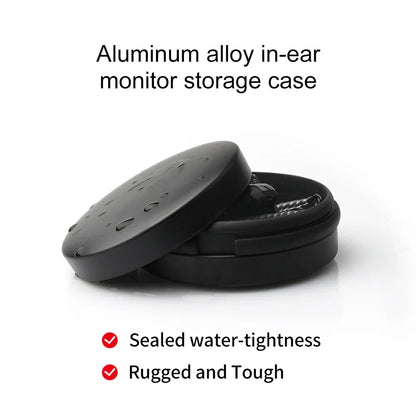 FDBRO Metal Aluminum Alloy Earphone Case - Waterproof Portable Storage Bag for In-Ear Headphones