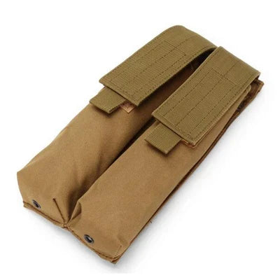 P90 UMP45 Tactical MOLLE Magazine Pouch – 1000D Nylon Double Stack Ammo Carrier Utility Bag for Hunting & Outdoor Use