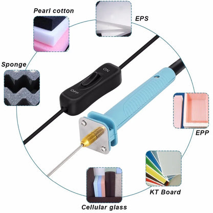 Portable Electric Foam Cutter - Hot Wire Styrofoam Knife for Polystyrene Cutting - Precision Styrofoam Cutting Tool