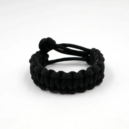 Adjustable Survival 550 Paracord Bracelet - Emergency Parachute Cord, Ideal for Camping, Hiking & Outdoor Adventures