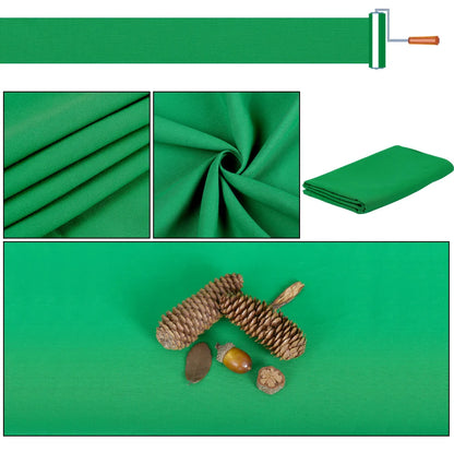 SH Cotton Photo Background Cloth with Rod Pocket – White, Black & Green Screen Chromakey Backdrops for Studio