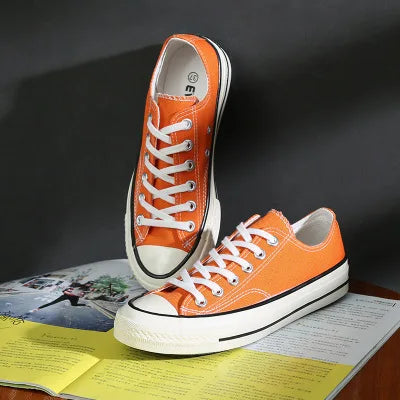 Men’s Canvas Shoes — Fashion Summer Casual Sneakers, High-Top Vulcanized Flats for Men & Women, 2023 Spring-Summer