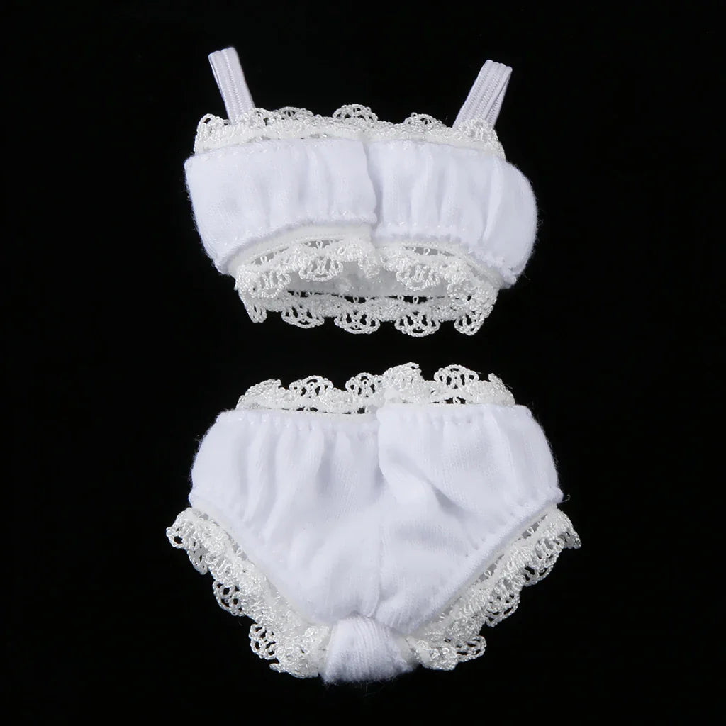 Handmade Lace Underwear Outfit for 1/6 Blythe Doll – Elegant Clothes Set for 12-Inch Dolls