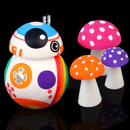 Half Round Styrofoam Foam Balls for DIY Crafts – Solid Polystyrene, 4–30cm for Christmas & Kids Projects