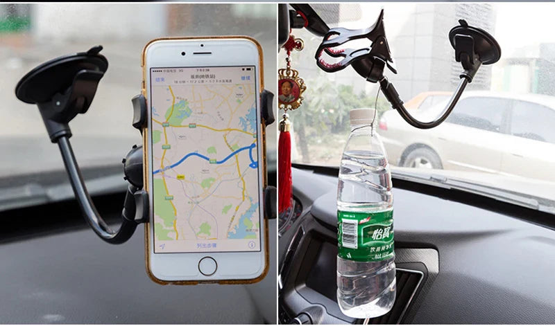 Guitar Phone Holder Stand — Street Singing & Song Lyrics Mobile Car Suction Cup Support