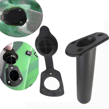 4PC/2PC Plastic Flush Mount Fishing Rod Holder – Gasket for Kayak, Canoe, Tackle, Water Sports, Rowing & Boating Accessories