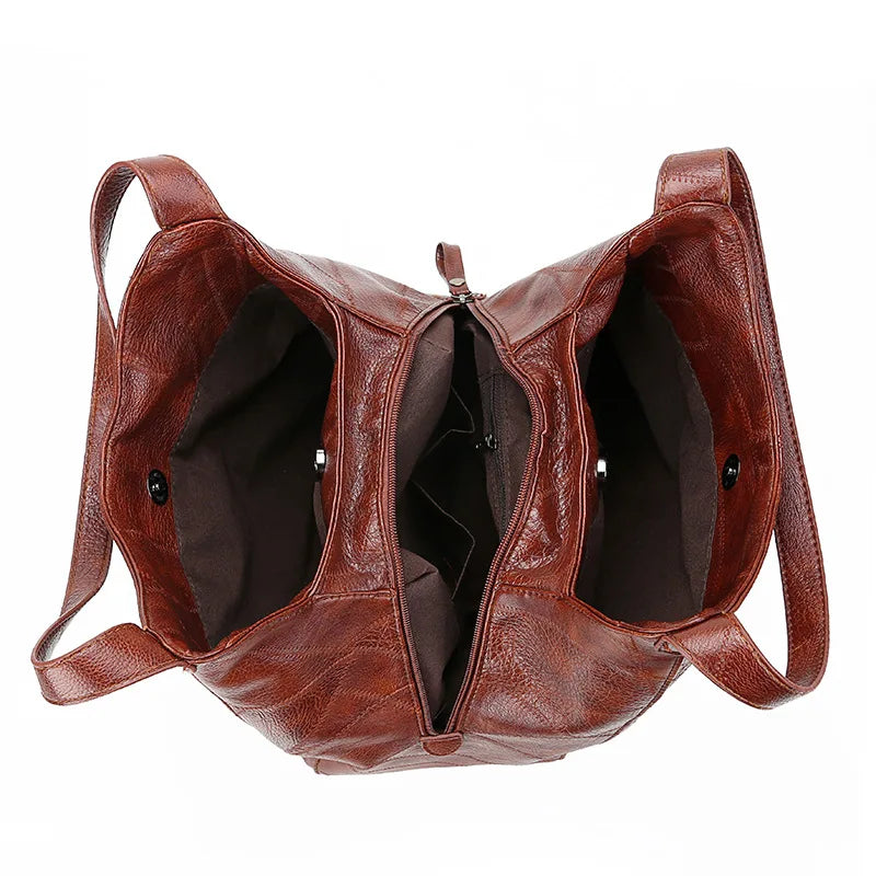 Yogodlns Vintage Women's Handbag - Designer Luxury Shoulder Tote, Fashion Brand Top-Handle Bag