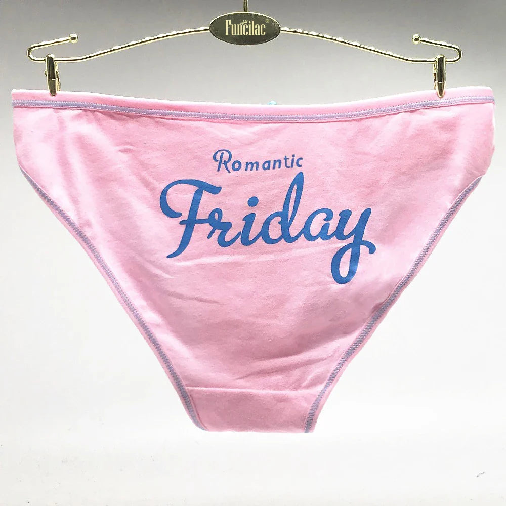 Women's Cotton Panties - 7 Pack Sexy Everyday Briefs & Knickers, M/L/XL Lingerie Set