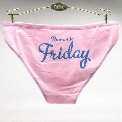 Women's Cotton Panties - 7 Pack Sexy Everyday Briefs & Knickers, M/L/XL Lingerie Set