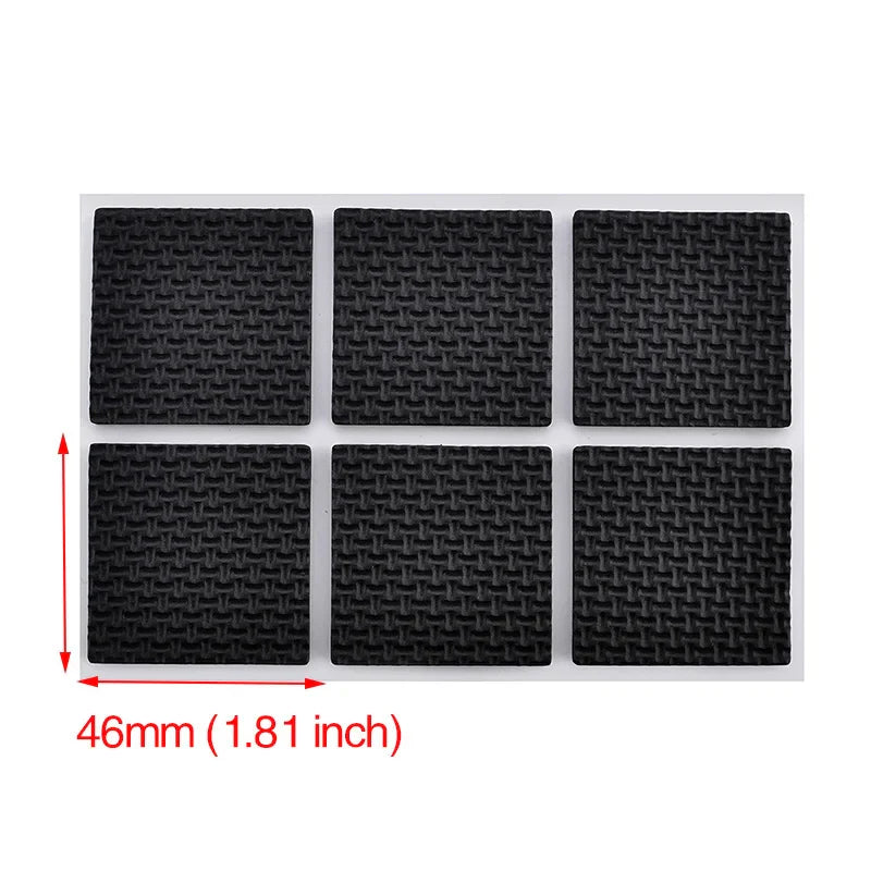 KAK Self-Adhesive Furniture Leg Felt Pads, Anti-Slip Rug Mat Bumper, 1-24PCS Chair Table Protector, Furniture Hardware Damper