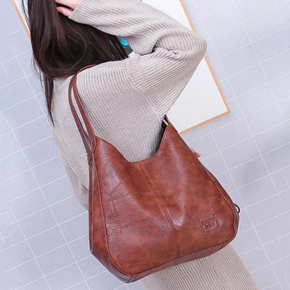 Yogodlns Vintage Women's Handbag - Designer Luxury Shoulder Tote, Fashion Brand Top-Handle Bag
