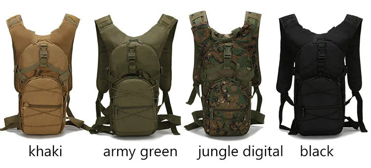 15L Molle Tactical Backpack – Outdoor Sports Bicycle Bag for Cycling, Hiking, Climbing, Camping & Fishing with Hydration Support