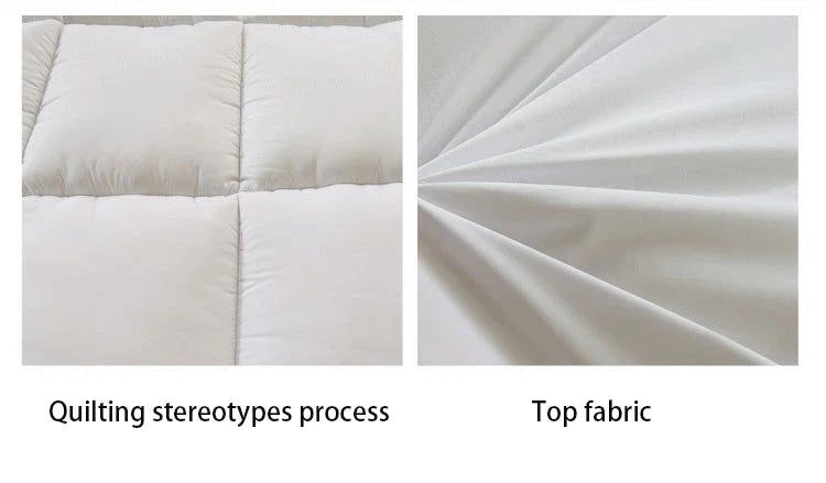 VESCOVO Thick Goose Down Fiber Mattress Topper – Single, Twin & Queen Size Bed Mattress Pad
