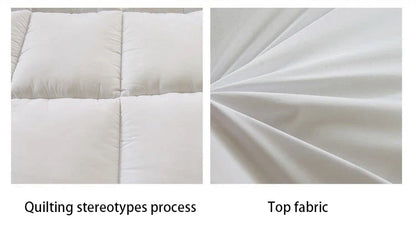VESCOVO Thick Goose Down Fiber Mattress Topper – Single, Twin & Queen Size Bed Mattress Pad