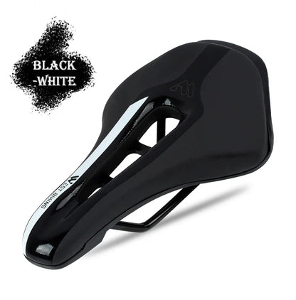 WEST BIKING Bicycle Saddle — Comfortable Hollow PU Leather Bike Seat | Wear-Resistant Road Cycling Cushion