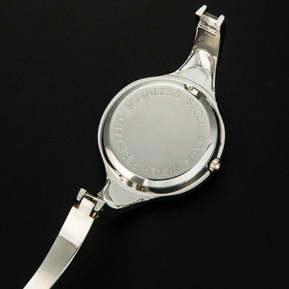 Women's Luxury Steel Bangle Watch – Quartz Dress Wristwatch for Ladies | Elegant Brand Timepiece