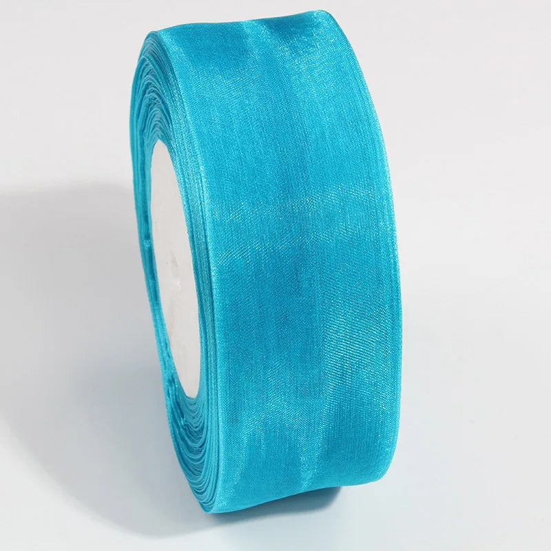 10 Yards Sheer Chiffon Organza Ribbon - Satin Gift Wrapping Ribbon for Wedding Bouquets, Party Decor & DIY Crafts