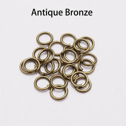 DIY Jewelry Jump Rings - 50-200pcs Split Ring Connectors 3-20mm for Handmade Accessories and Craft Making Supplies
