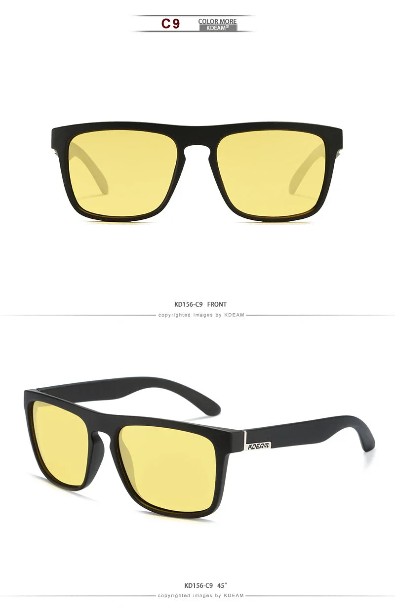 KDEAM Men’s Polarized Photochromic Night Sight Driving Sunglasses UV400 – New KD156 Colors CE Certified