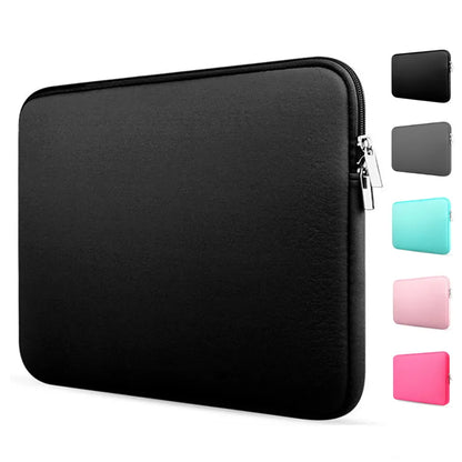 Soft Laptop Bag: Sleeve Case Cover for Xiaomi, HP, Dell, Lenovo, MacBook Air, Pro, Retina - Fits 11-15.6 Inch Notebook Computers