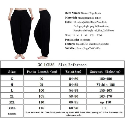 Women's Plus Size Yoga Pants - Colorful Full-Length Leggings for Yoga, Dance, and Tai Chi, Made with Soft Modal Fabric