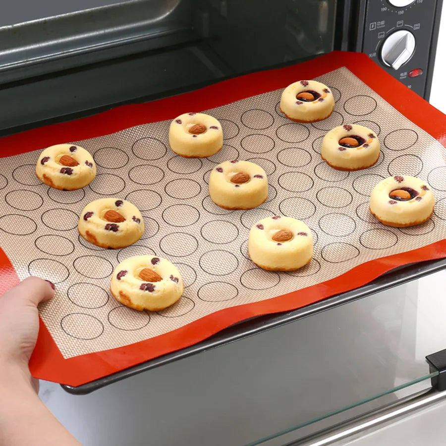 Silicone Macaron Baking Mat - Nonstick, Professional Grade for Pastry, Cookie, and Macaroon Making