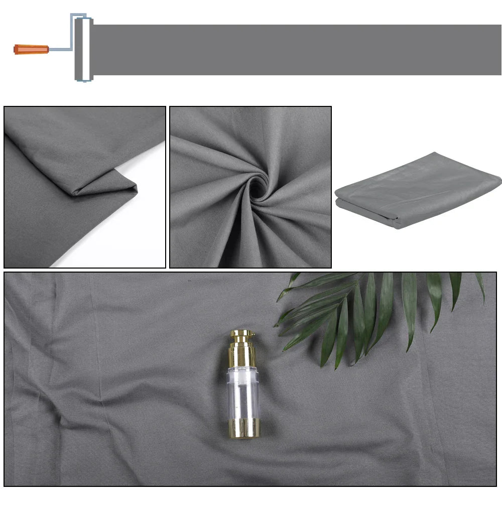 SH Cotton Photo Background Cloth with Rod Pocket – White, Black & Green Screen Chromakey Backdrops for Studio