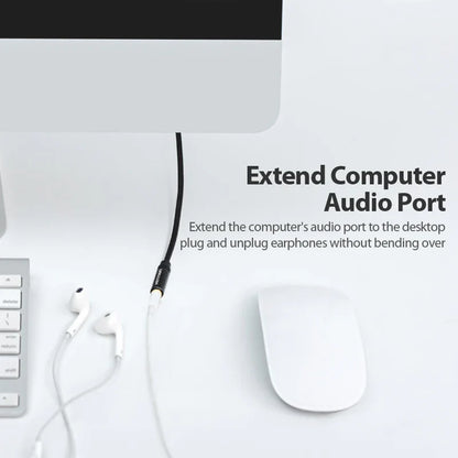 Vention 3.5mm AUX Extension Cable – Jack Audio Cord for Car, Laptop, TV, Xiaomi & Huawei | Stereo Headphone & Speaker Connector
