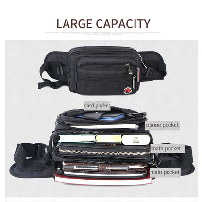 Unisex Waterproof Waist Pack - Casual Functional Fanny Pack & Belt Bum Bag with Phone Wallet Pouch for Men & Women 98011