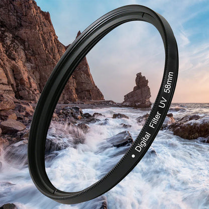 Lens UV Digital Filter Protector — Fits 37mm to 82mm for Canon, Nikon DSLR & SLR Cameras (Sample Package)