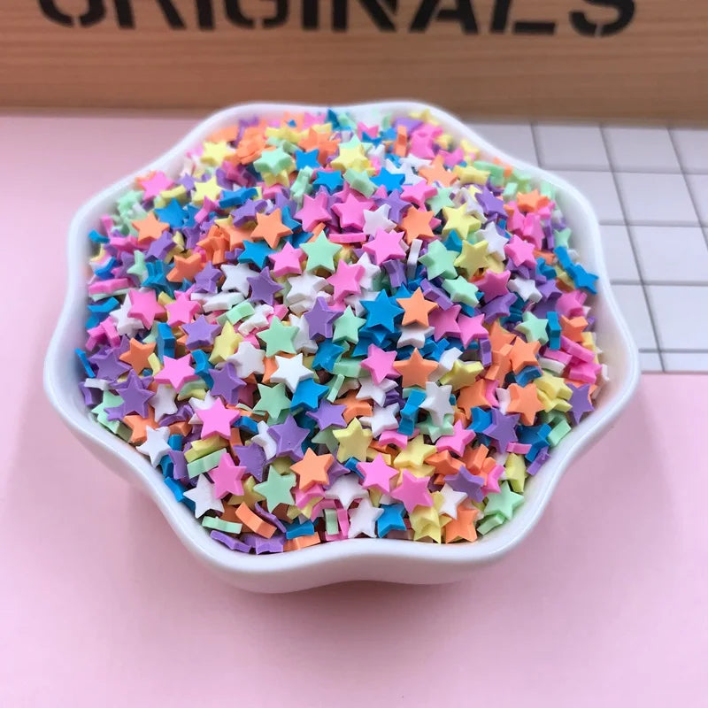 100g Colorful Long Clay Sprinkles – 5-6mm DIY Craft Decorations for Phone Deco & Creative Projects
