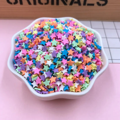 100g Colorful Long Clay Sprinkles – 5-6mm DIY Craft Decorations for Phone Deco & Creative Projects