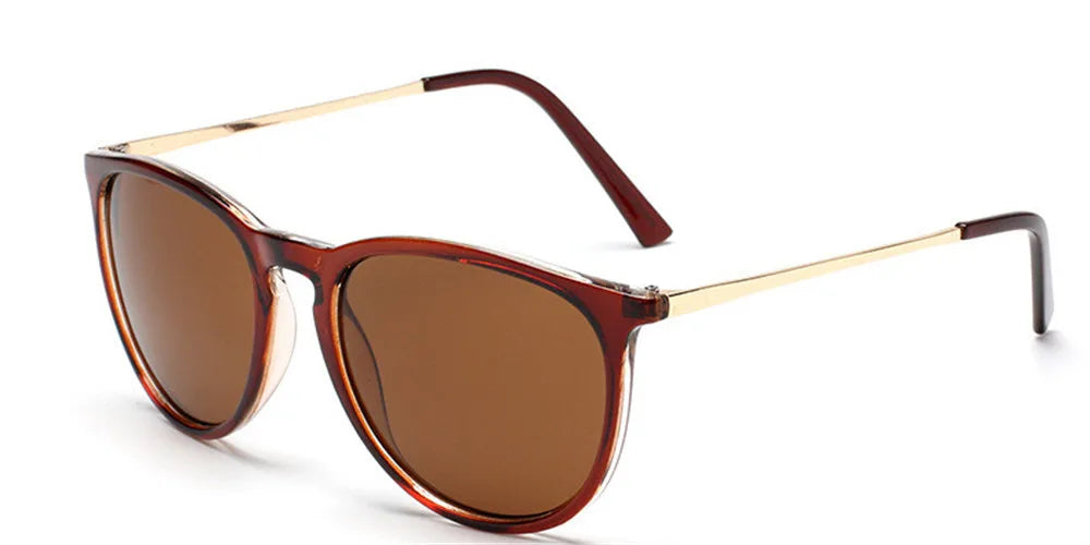 Retro Round Sunglasses — Designer Alloy Mirror Shades for Men & Women