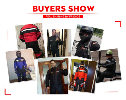 DUHAN Windproof Motocross Jacket & Pants for Men – Wear-Resistant Motorcycle Gear with Body Armor, Winter Moto Clothing