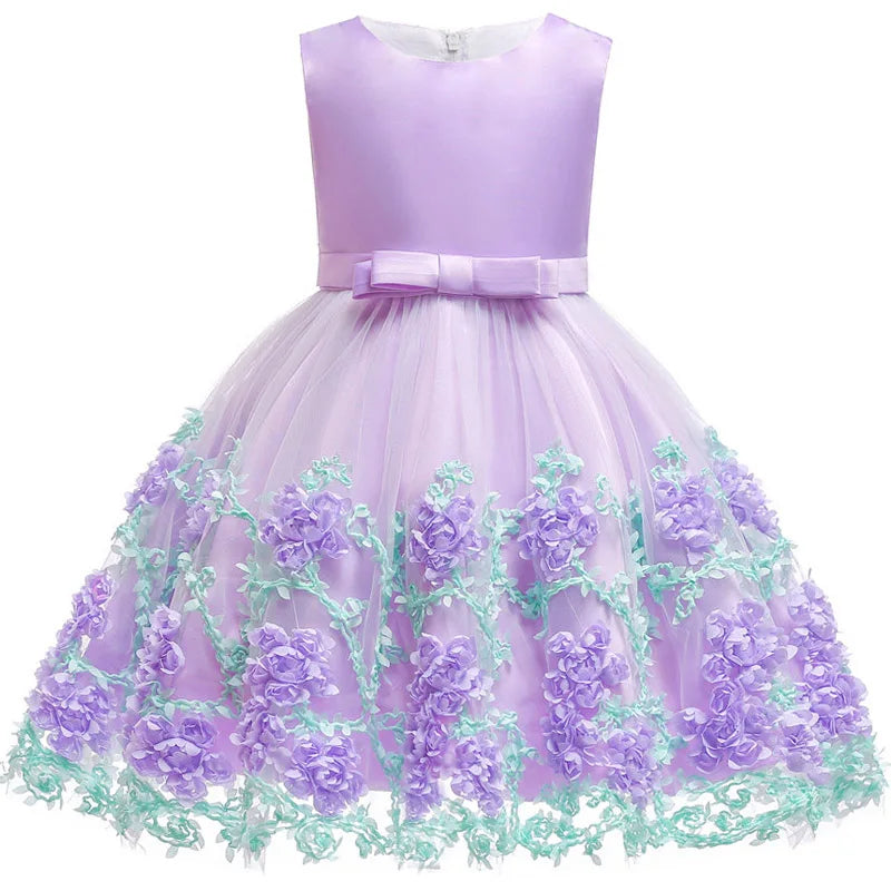 Girls Lace Tutu Princess Dress - Elegant Birthday and Party Dress for Baby and Kids