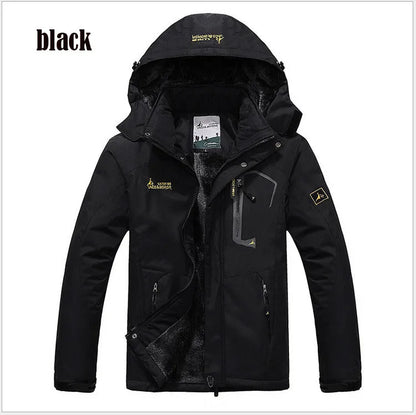 Men's Winter Parka – Windproof & Warm Hooded Fur Coat, Military-Style Thick Anorak Jacket