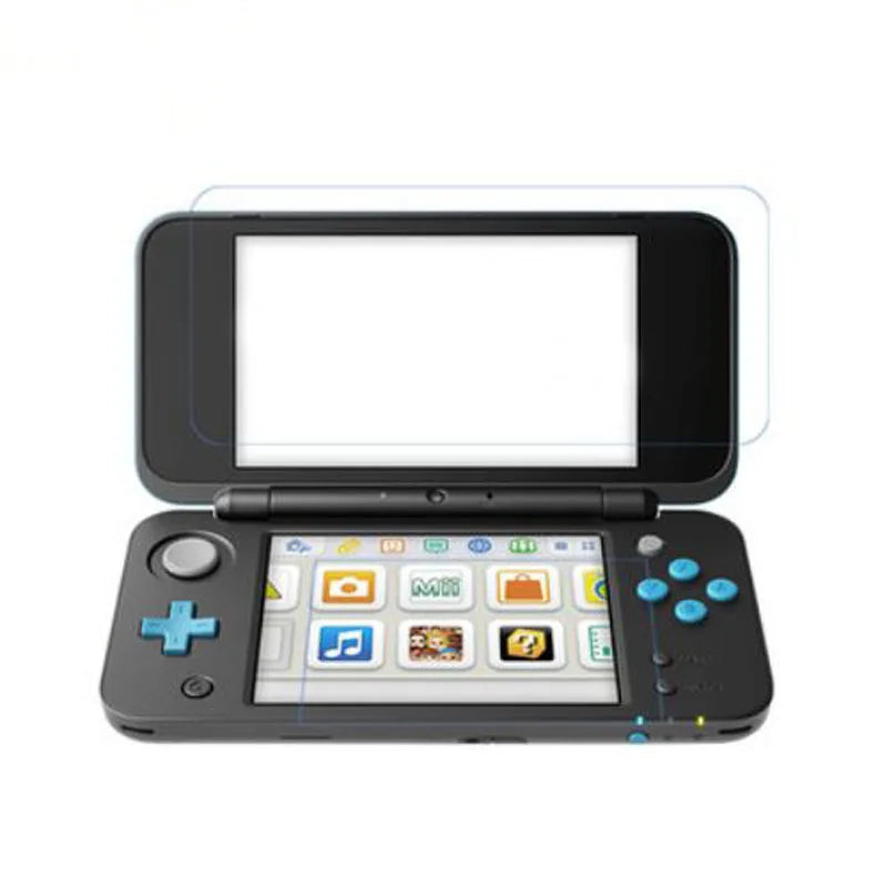 Tempered Glass LCD Screen Protector + Full Cover Film for Nintendo New 2DS XL/LL