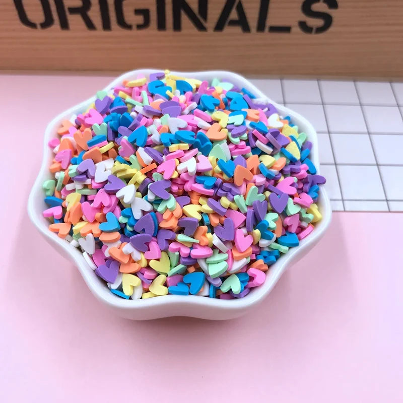 100g Colorful Long Clay Sprinkles – 5-6mm DIY Craft Decorations for Phone Deco & Creative Projects