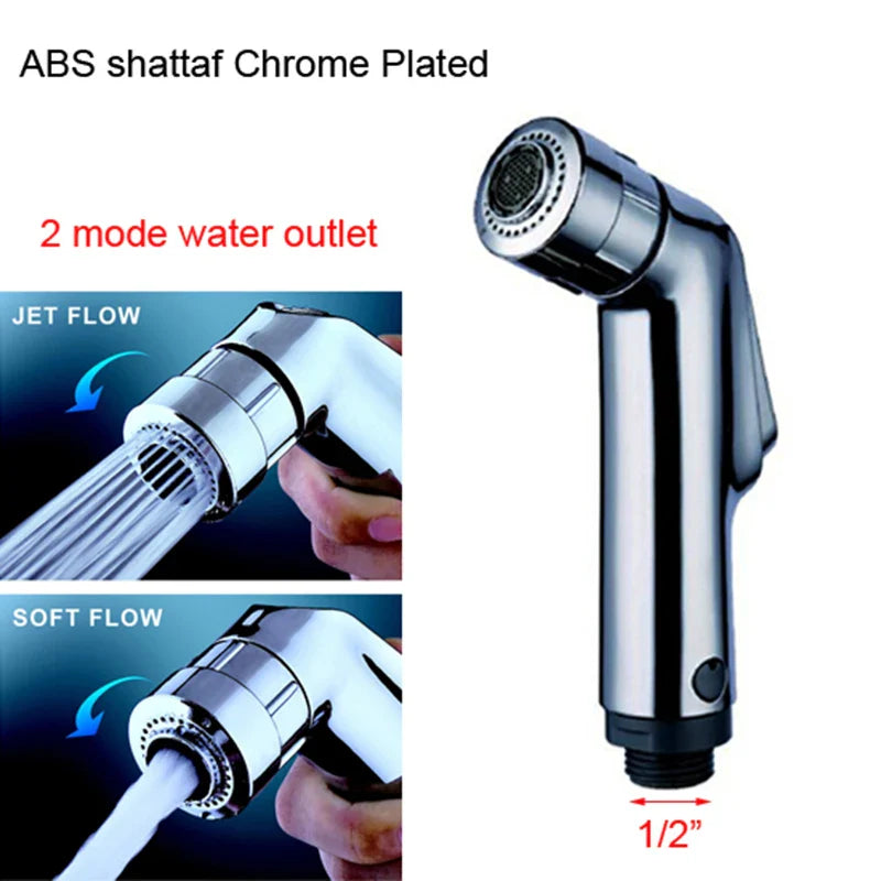 Double Mode ABS Handheld Toilet Bidet Sprayer — Shattaf Toilet Shower PL010, Factory Sale