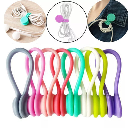 3-Pack Multi-Function Earphone Cord Winder: Magnetic Cable Holder Clips for Organized and Tangle-Free Headphones